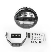 LED комбиниран халоген Flexzon Ø228 мм 12–24V, 175W, 11000 lm, оранжев/бял DRL и аварийна блиц светлина с 4 режима, E-mark, IP67/69K