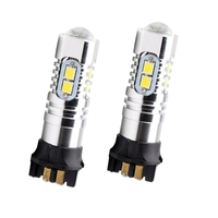Комплект от 2 броя LED крушки PW24W / PWY24W – 2323 SMD бяла светлина 6000K 360° 12–30V, Canbus без грешки