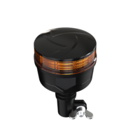 19W LED ЛЕД Аварийна Сигнална Лампа Маяк Буркан 30 Диода Оранжева Жълта 12V - 24V за монтаж на тръба