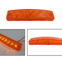 Светодиоден Маркер, габарит, токос, светлина със 6 LED ЛЕД за камион, бус, ван, ремарке, каравана, платформа 24V оранжев