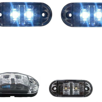 1 Брой 24V Бял Led Лед Диоден Маркер Габарит Токос - За Бусове Камиони Ремаркета