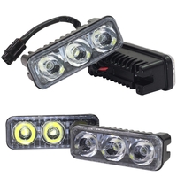 Комплект Предни Мощни 3 Led Лед Диодни Дневни Светлини 12V 3W НОВИ
