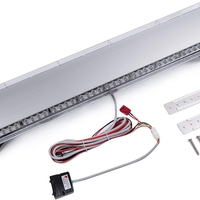 Мощна аварийна сигнална лампа 120см 88 LED ЛЕД блиц маяк буркан лед бар 12-24V със 15 режима на работа жълта за пътна помощ платформа снегорин багер бус ван и др.
