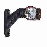 Комплект 2 броя LED Лед Габарит, Рогче, 12.5см, 12V-24V, 3 SMD Диода, Тройна Функция, Червена, Бяла, Жълта Светлина, 3D Светлинен Ефект