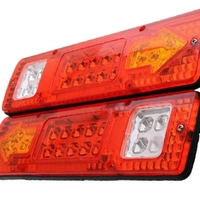 Комплект LED стопове стоп светлина с мигач задна светлина 12v за камион бус ТИР ремарке каравана 29 x 8 cm