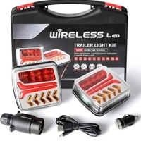 Безжични Wireless Led Лед стопове стоп светлина с магнит 12V за ремарке каравана кемпер колесар