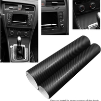 7D Декоративно автомобилно WRAP фолио 1.52 X 18M черен карбон BLACK CARBON