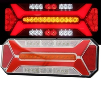 LED стоп с 5 функции за камион и ремарке, динамичен мигач, стоп светлина, заден ход, мъгла, IP66, 12–24V