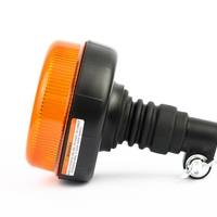LED Лед Диодна Аварийна Сигнална Лампа Маяк Буркан 12/24V , Блиц, Slim, E-Mark, 12 Диода
