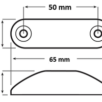 LED Габарит, Бял, Червен, Жълт, Маркер, 4 SMD Диода, 12V - 24V