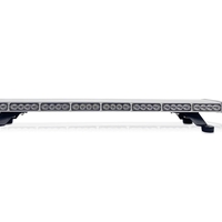 96.5 см 72 LED ЛЕД 72W мощна аварийна диодна сигнална лампа блиц 12-24V 15 режима на работа жълта оранжева светлина E-Mark Е9 за пътна помощ платформа снегорин багер и др.