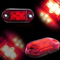LED Габарит, Бял, Червен, Жълт, Маркер, 4 SMD Диода, 12V - 24V