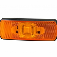 LED Светодиоден Мигач, Габарит, Маркер, Оранжев, Вграден Рефлектор, Е-Mark, Водоустойчив, 12V-24V