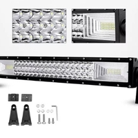 55 См 324W Мощен 7D 7Д Led Bar Лед Диоден Бар Прожектор с комбинирана бяла светлина 12V 24V