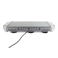 55 см 40 LED ЛЕД мощна аварийна диодна сигнална лампа блиц с магнити 12-24V 10 режима на работа жълта оранжева светлина E-Mark Е9 за пътна помощ платформа снегорин багер и др.
