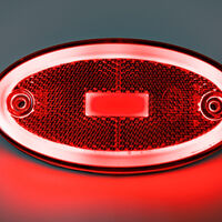 LED Светодиоден Габарит, 116mm x 60mm, Червен, Неон Ефект, Три Функции,12V-24V