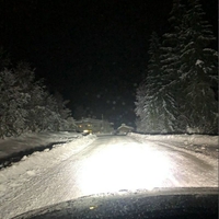 LED Диоден Халоген Фар с Бял - Оранжев Габарит Ø 218мм, 12V-24V 12 Диода За Джип Камион Трактор Багер Земеделски Машини и др.