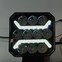 Универсална мощна LED ЛЕД диодна лампа халоген бяла светлина + бял габарит 15W 1500LM 12V - 24V E-mark за камион трактор ролбар АТВ джип земеделски и селскостопански машини и др.
