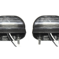 2 Броя Комплект LED Oсветление, Лед Плафон за Регистрационен Номер, 12V-24V, 75X45mm