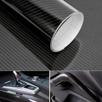 5D Декоративно автомобилно WRAP фолио 1.52 X 18M черен карбон BLACK CARBON