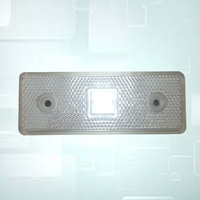12V Диоден 4 LED ЛЕД Маркер габарит токос светлина за камиони бус ван ремарке каравана - 110 мм х 40 мм - бял MAR030