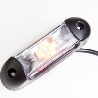 LED габарит, токос, 12V-24V, бяла, червена и оранжева светлина - за ремаркета, платформи, камиони и др.