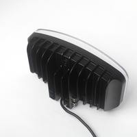 80W LED Лед Фар Халоген, Три Функции, Неон ефект, Neon 24,5см x 13,9см, 4100lm, 12V - 24V, E-Mark Подходящ За DAF MAN Scania Volvo и др.