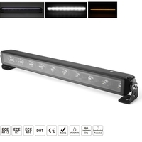 54.5 cm / 22 Инча 12V - 24V Висококачествен Led Bar Лед Бар Диоден Прожектор с бяла и оранжева габаритна светлина DRL мъгла 60W 8500LM