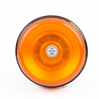 LED Лед Диодна Аварийна Сигнална Лампа Маяк Буркан 12/24V , Блиц, Slim, E-Mark, 12 Диода