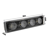 1бр Оранжев LED преден габарит маркер за Скания Scania- 180mm x 40 mm с букса