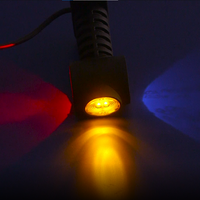 1 Брой 12см LED Лед Габарит, Рогче, 12V-24V, 3 SMD Диода, Тройна Функция, Червена, Бяла, Жълта Светлина, 3D Светлинен Ефект