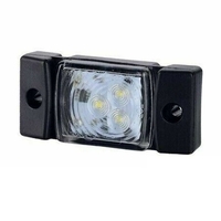 LED Светодиоден Габарит, Маркер, Токос, Бял, Е-Mark, 3 LED, 12V-24V, 7.3 см