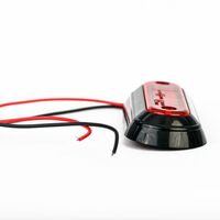 LED Диоден Вграден Страничен Габарит, Маркер, Токос Червен 12-24V за камион, бус, ван, платформа, ремарке Е-марк Е9