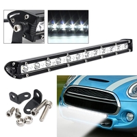 34 См Slim Мощен LED бар с насочена Spot светлина 36W 12 LED 12V 24V АТВ, Джип, 4х4, Offroad, Камион