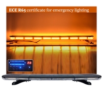 12V 24V Лед Led Диодна Мощна Аварийна Сигнална Лампа Буркан 123 см 162W 16 режина Бяло Стъкло За Пътна Помощ Платформа Снегорин и др.