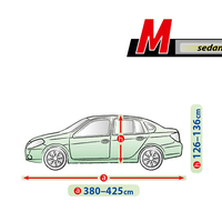 Висококачествено Покривало Kegel за Седан Sedan Автомобил Серия Mobile Garage размер M 380 - 425см х 126 - 136см
