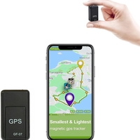 Мини черен GPS тракер за проследяване и подслушване в реално време със СИМ карта и слот за Mini TF card