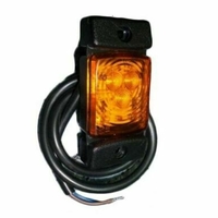 LED Светодиоден Габарит, Маркер, Токос, Жълт, Оранжев, Е-Mark, 3 LED, 12V-24V, 7.3 см