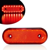 LED Габарит, Маркер, Токос - Бял, Червен, Жълт, 20 Диода - 12V - 24V - за камион бус, ван, каравана, платформа, кемпер