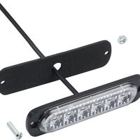 6 Led Аварийна Лампа, Жълта Блиц Светлина, Мигаща, 4 Броя с Контролер, 8 Режима На Работа, 12V