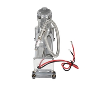 Преносим авто въздушен компресор 12V, 300 PSI, дебит 1.8 CFM, с метален маркуч - за пневматично окачване, офроуд, клаксони и въздушни системи