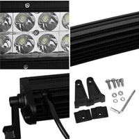 56 cm x 5.5 cm Slim Tънък Извит Мощен Диоден ЛЕД БАР LED Bar 120W 40 Led 12- 24V за Атв Джип 4х4 Offroad Камион Aвтомобил и др.