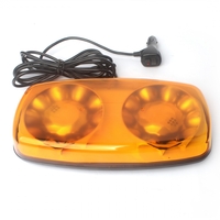 Оранжева 12-24V Лед Led Аварийна Сигнална Лампа Маяк Буркан с Магнит 35W За Пътна Помощ Платформа и др.