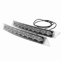 Комплект Извити За Броня Предни Мощни 9 Led Лед Диодни Дневни Светлини 12V 54W