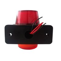 Комплект от 2 броя 12-24V висококачествени ЛЕД LED Диодни Странични Маркери, Рогчета, Светлини За Камион, Ремарке, Каравана, Кемпер АТВ и др., Неон Neon Ефект червено-оранжево