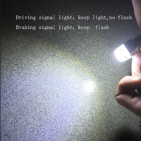 Комплект от 2 броя LED Лед Диодни Блиц Мигащи Крушки За Габарит P21W 1156 BA15S 12V с 9 Леда Бяла Светлина