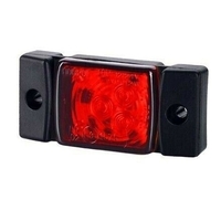 LED Светодиоден Габарит, Маркер, Токос, Червен, Е-Mark, 3 LED, 12V-24V, 7.3 см