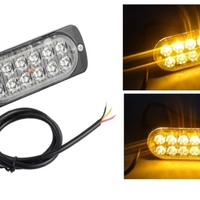 12 LED ЛЕД Аварийна Лампа За Пътна Помощ, Жълта Блиц Светлина, Мигаща!