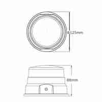 Wireless LED Лед Аварийна Лампа, Безжична, Акумулаторна, Сигнална, Диодна , Буркан, 12V, 24 Диода, Презареждаща се Батерия, Магнит, Е-Mark