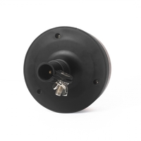 25W LED ЛЕД Аварийна Сигнална Лампа Маяк Буркан Двуредов с 50 Диода Оранжева Жълта 12V - 24V за монтаж на тръба